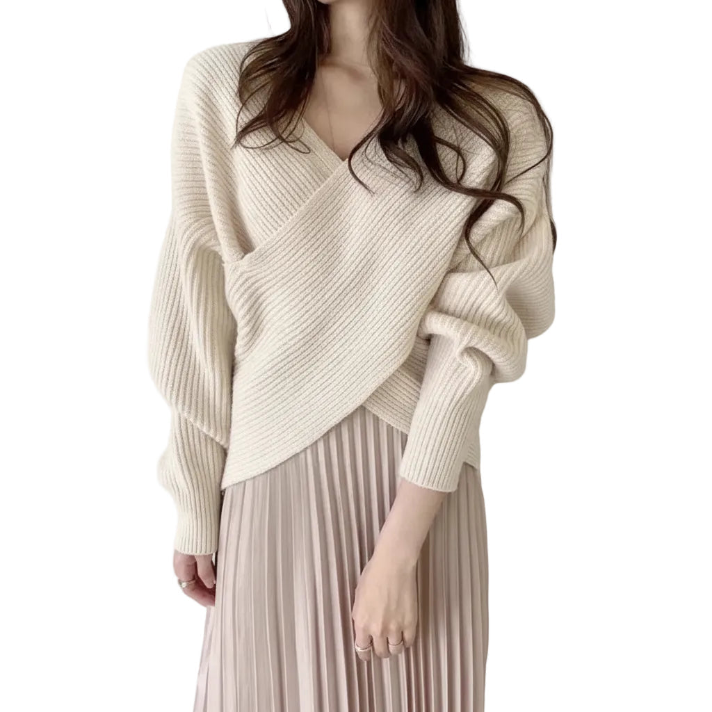 Women's Batwing Sleeve Loose Fit Pullover Sweater (Copy)